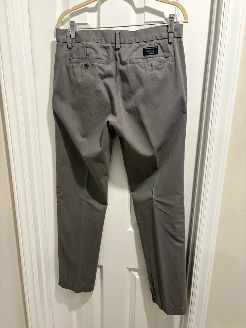 Banana Republic Men's Taupe-Grey Chino Pants